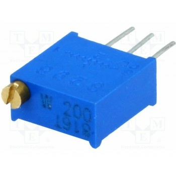 Потенциометр монтажный многооборотный SR PASSIVES T910W-20R