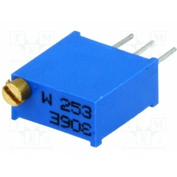 Потенциометр монтажный многооборотный SR PASSIVES T910W-25K
