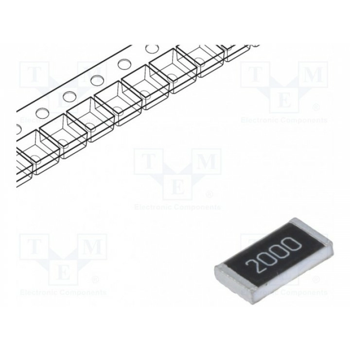 Резистор thick film большой мощности SMD ROYAL OHM SP123WF2000T2E (SP12-200R-1%)
