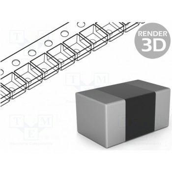 Резистор thin film прецизионный SMD Viking AR0402-56K-0.1%