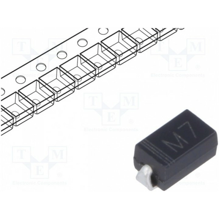 Диод выпрямительный SMD DACO Semiconductor M7 (M7-DCO)