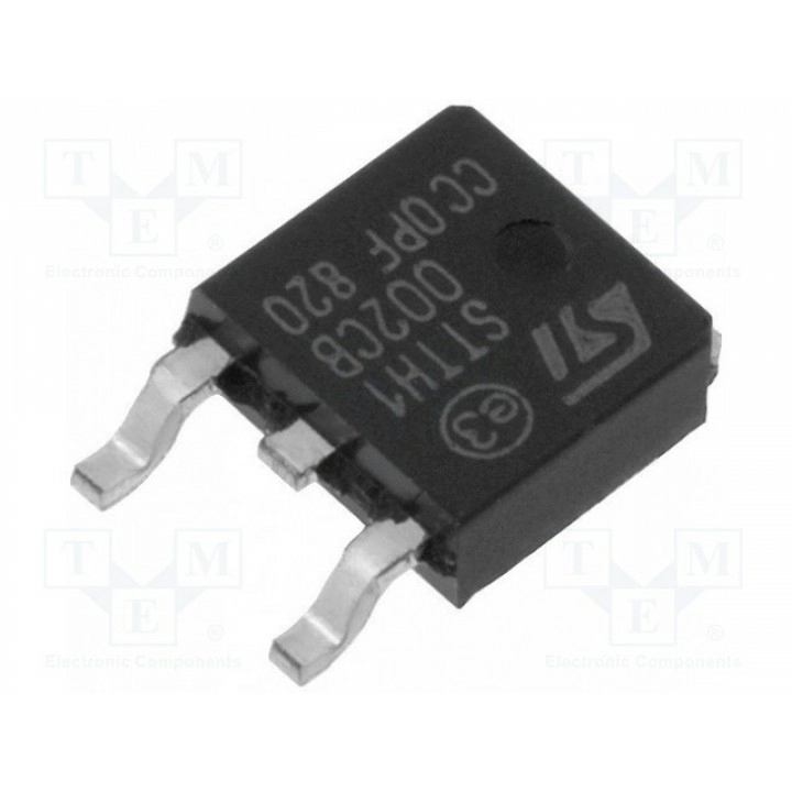 Диод выпрямительный SMD 200В STMicroelectronics STTH1002CB (STTH1002CB)
