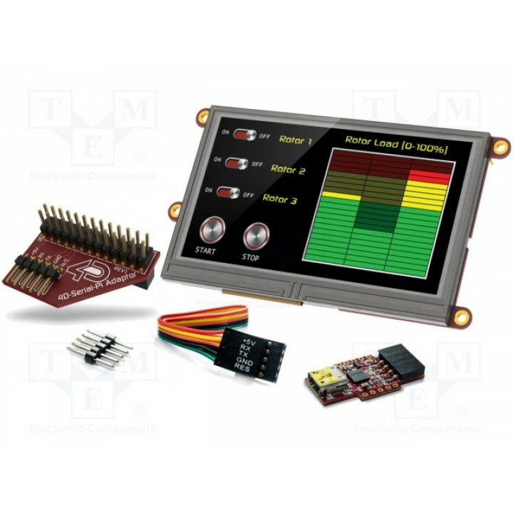 Ср-во разработки с дисплеем TFT 4D Systems SK-43DT-PI (SK-43DT-PI)