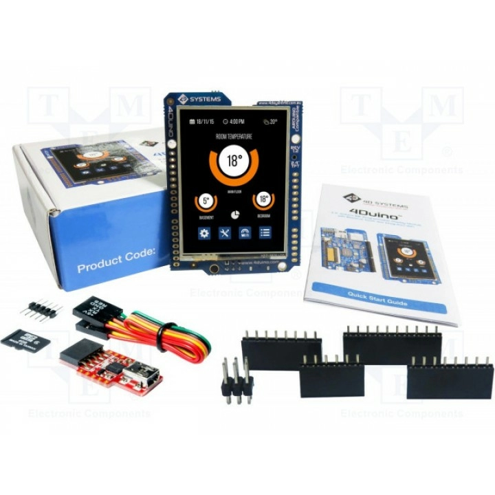 Ср-во разработки с дисплеем TFT 4D Systems SK-4DUINO-24 (SK-4DUINO-24)
