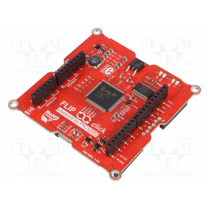 Ср-во разработки Microchip PIC MIKROELEKTRONIKA FLIP&CLICK PIC32MZ (MIKROE-2340)