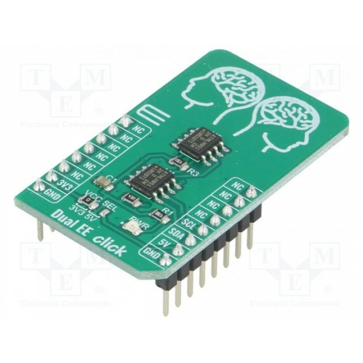 Click board MIKROELEKTRONIKA DUAL EE CLICK (MIKROE-3762)