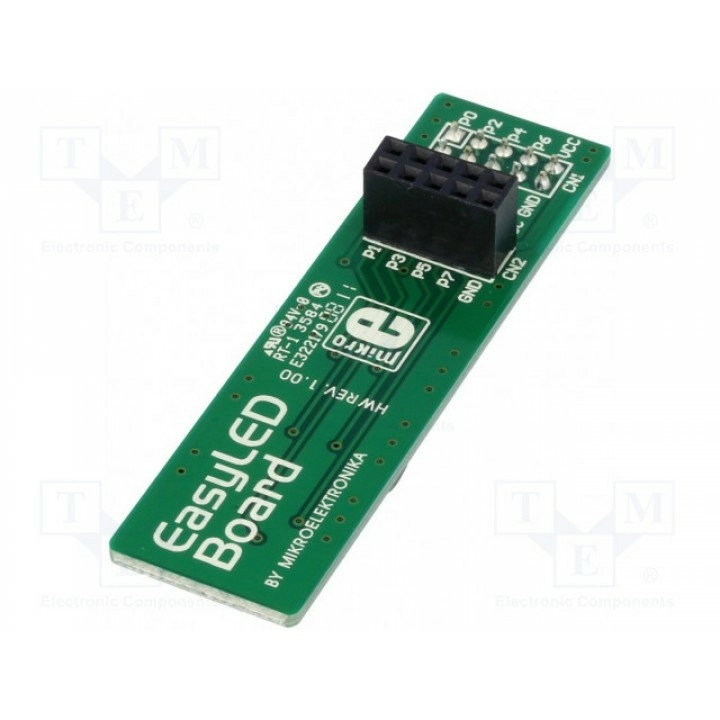 Дочерняя плата MIKROELEKTRONIKA EASYLED BOARD WITH GREEN DIODES (MIKROE-572)