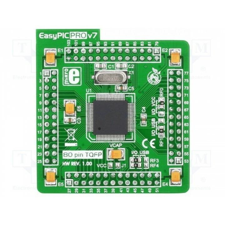Мультиадаптер MIKROELEKTRONIKA EASYPIC PRO V7 MCUCARD WITH PIC18F87K22 (MIKROE-996)