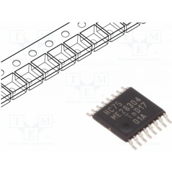 IC цифровая прозрачный триггер NEXPERIA 74HC75PW.112