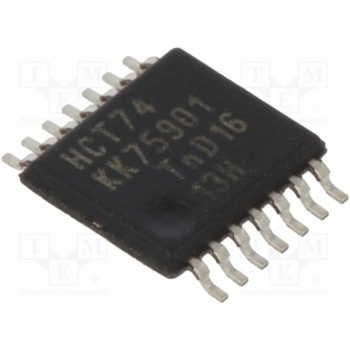 IC цифровая D триггер Каналы 2 NEXPERIA 74HCT74PW.112