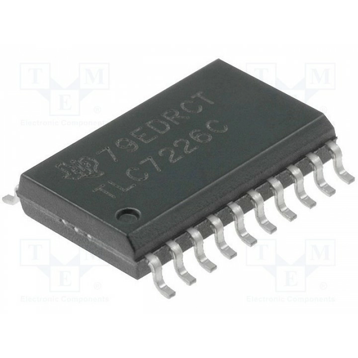 ЦАП 8бит TEXAS INSTRUMENTS TLC7226CDW (TLC7226CDW)