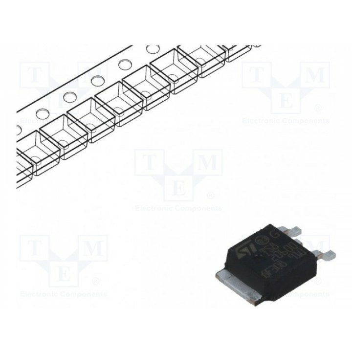 Тиристор 600В 5А STMicroelectronics TS820-600B-TR (TS820-600B-TR)