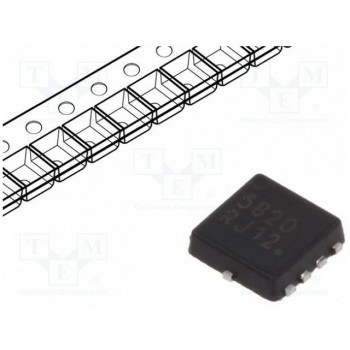 Транзистор N-MOSFET полевой ON SEMICONDUCTOR NTTFS5820NLTAG