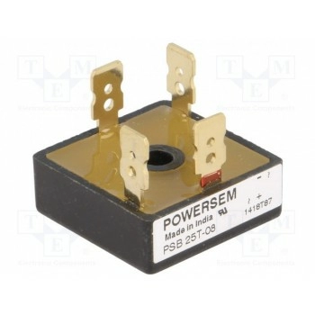 Однофазный выпрямительный мост POWERSEM PSB25T-08