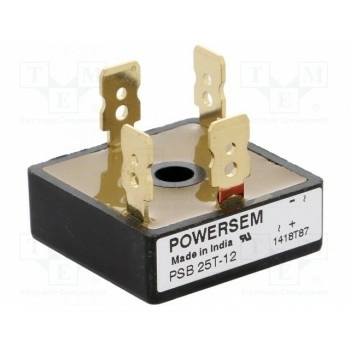 Однофазный выпрямительный мост POWERSEM PSB25T-12