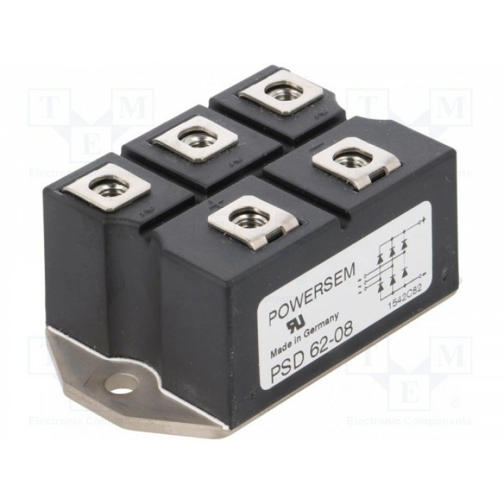 Трехфазный диодный мост POWERSEM PSD 6208 (PSD62-08)