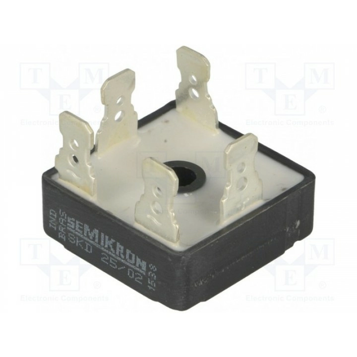 Трехфазный диодный мост Urmax 200В SEMIKRON SKD 2502 (SKD25-02)