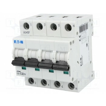 Выключатель максимального тока EATON ELECTRIC CLS6-C32-3N