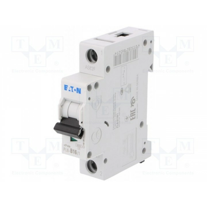 Выключатель максимального тока EATON ELECTRIC PL6-B161 (PL6-B16-1)