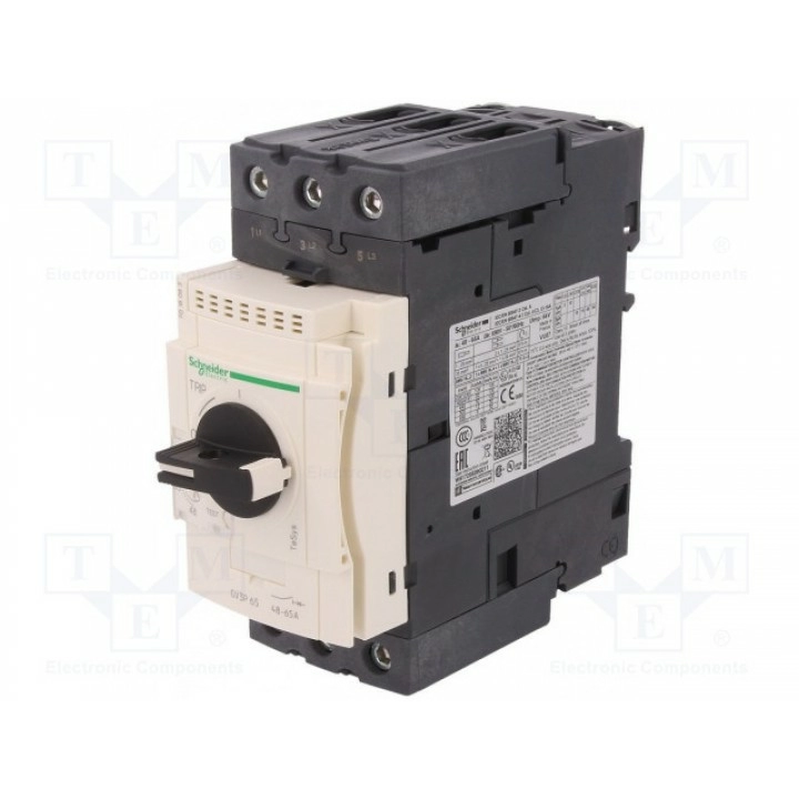 Выключатель двигателя 30кВт SCHNEIDER ELECTRIC GV3P65 (GV3P65)