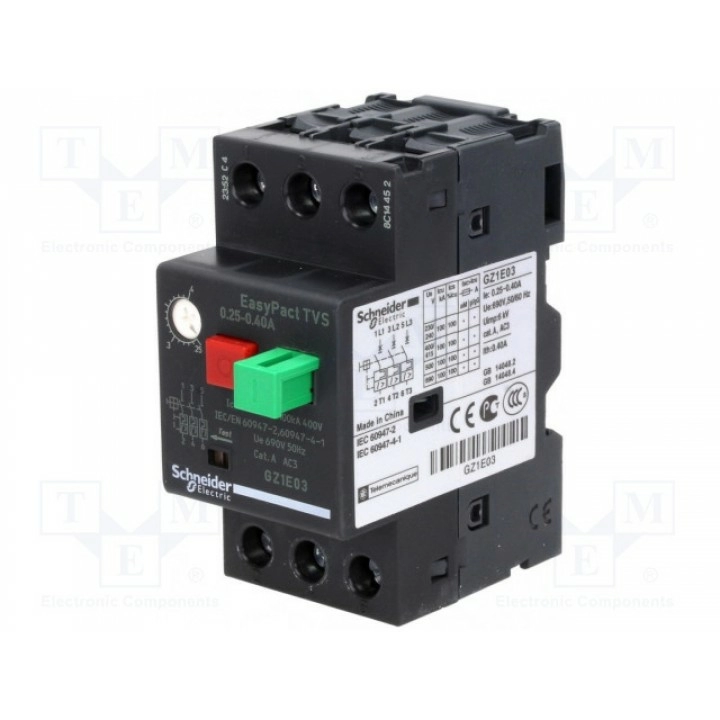 Выключатель двигателя SCHNEIDER ELECTRIC GZ1E04 (GZ1E04)