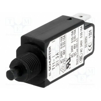 Выключатель максимального тока SCHURTER T11-311-3A