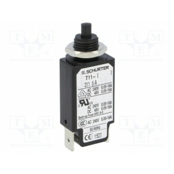 Выключатель максимального тока SCHURTER T11-311-5A