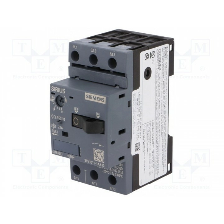 Выключатель двигателя SIEMENS 3RV1011-1AA10 (3RV1011-1AA10)