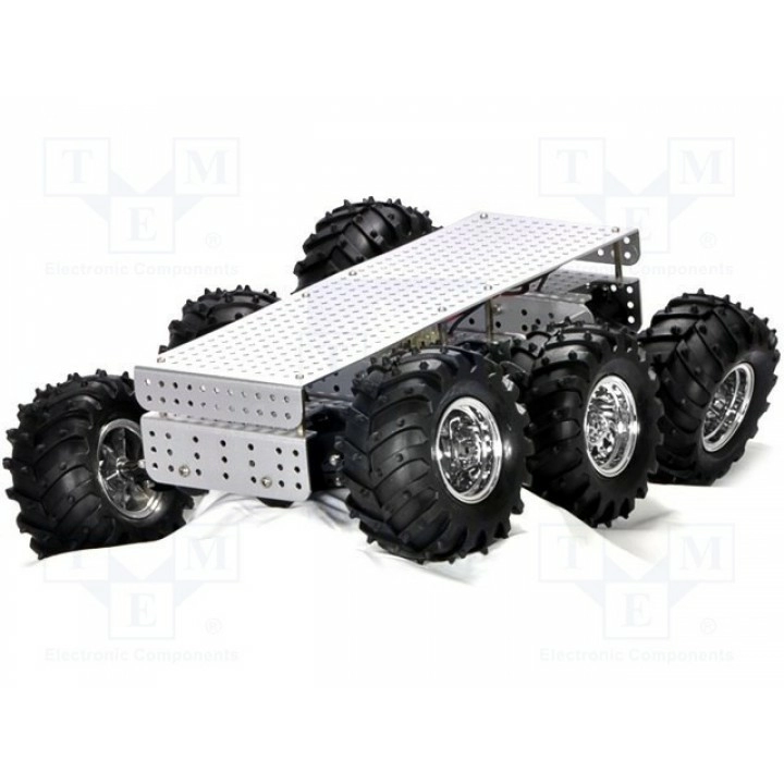 Колесное шасси POLOLU DAGU WILD THUMPER 6WD SILVER 34:1 (DAGU-RS003S34)